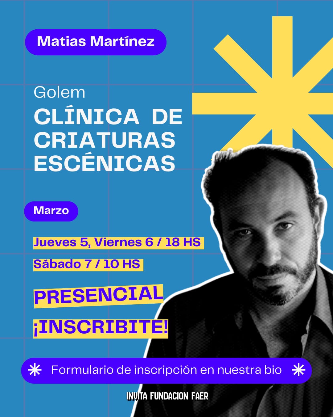 CLÍNICA DE CRIATURAS ESCÉNICAS